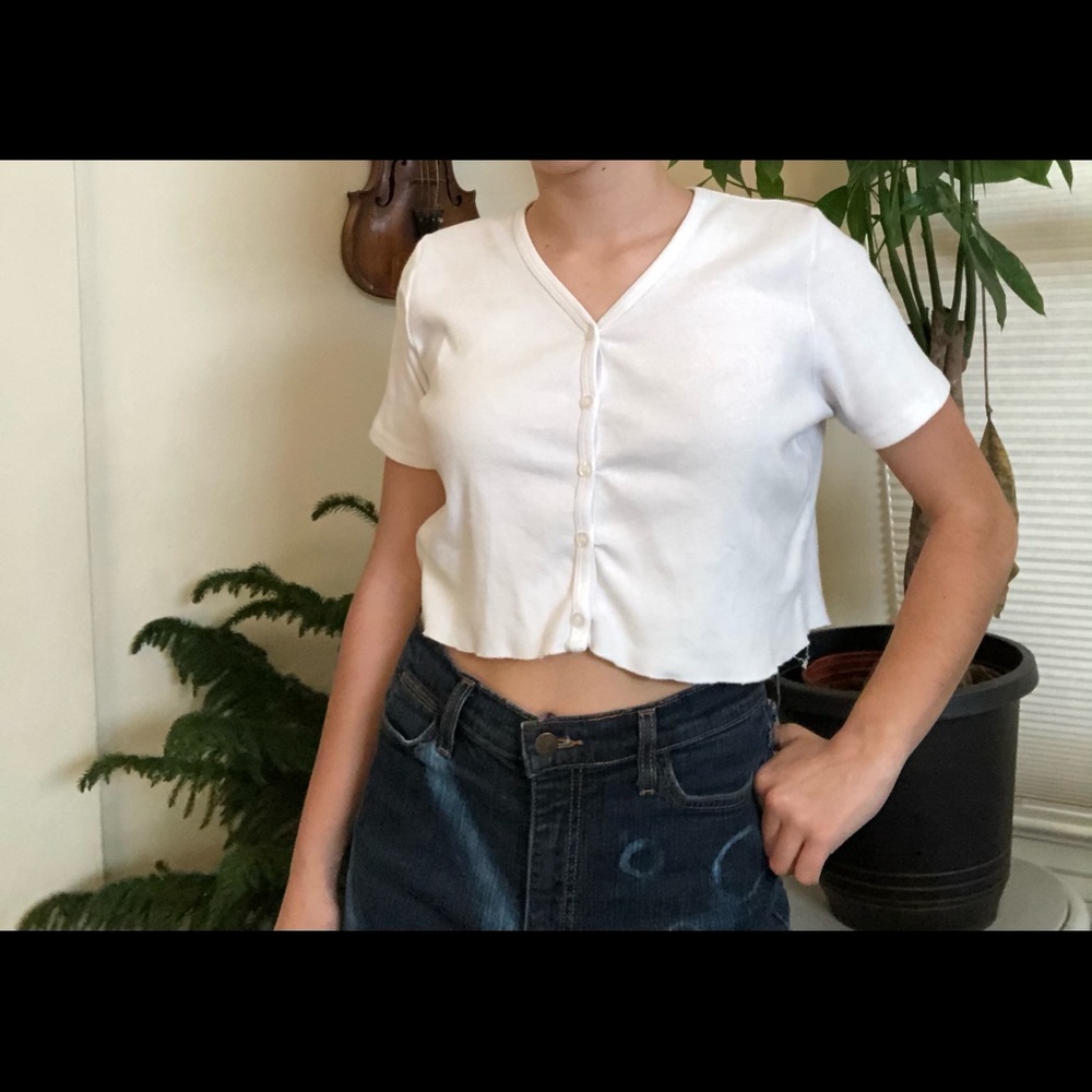 Brandy White Tee